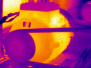 Termosnímek - měření motoru