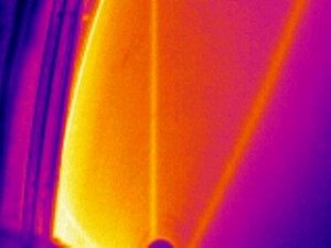 Termosnímek - kontrola funkce rekuperátoru